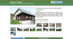 Desktop Screenshot of penzion-sumava-ubytovani.cz