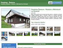 Tablet Screenshot of penzion-sumava-ubytovani.cz
